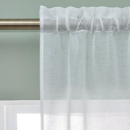 Catherine Lansfield Countryside Floral Slot Top Voile Panel - White