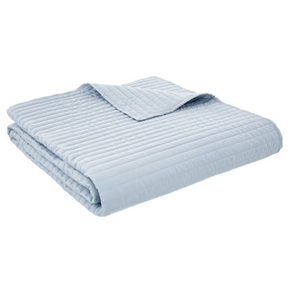 Bianca Quilted Lines Bedspread - Blue