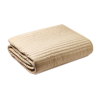 Bianca Quilted Lines Bedspread - Natural