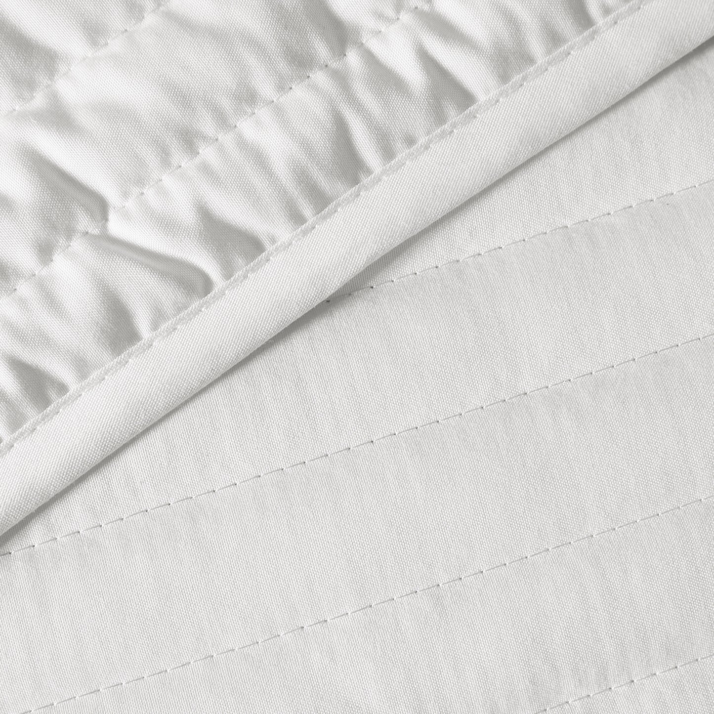 Bianca Quilted Lines Bedspread - White