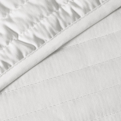 Bianca Quilted Lines Bedspread - White