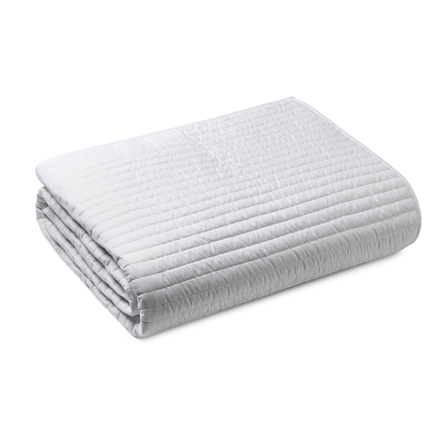 Bianca Quilted Lines Bedspread - White