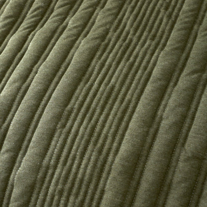 Pineapple Elephant Tamba Jersey Stripe Duvet Cover Set - Olive