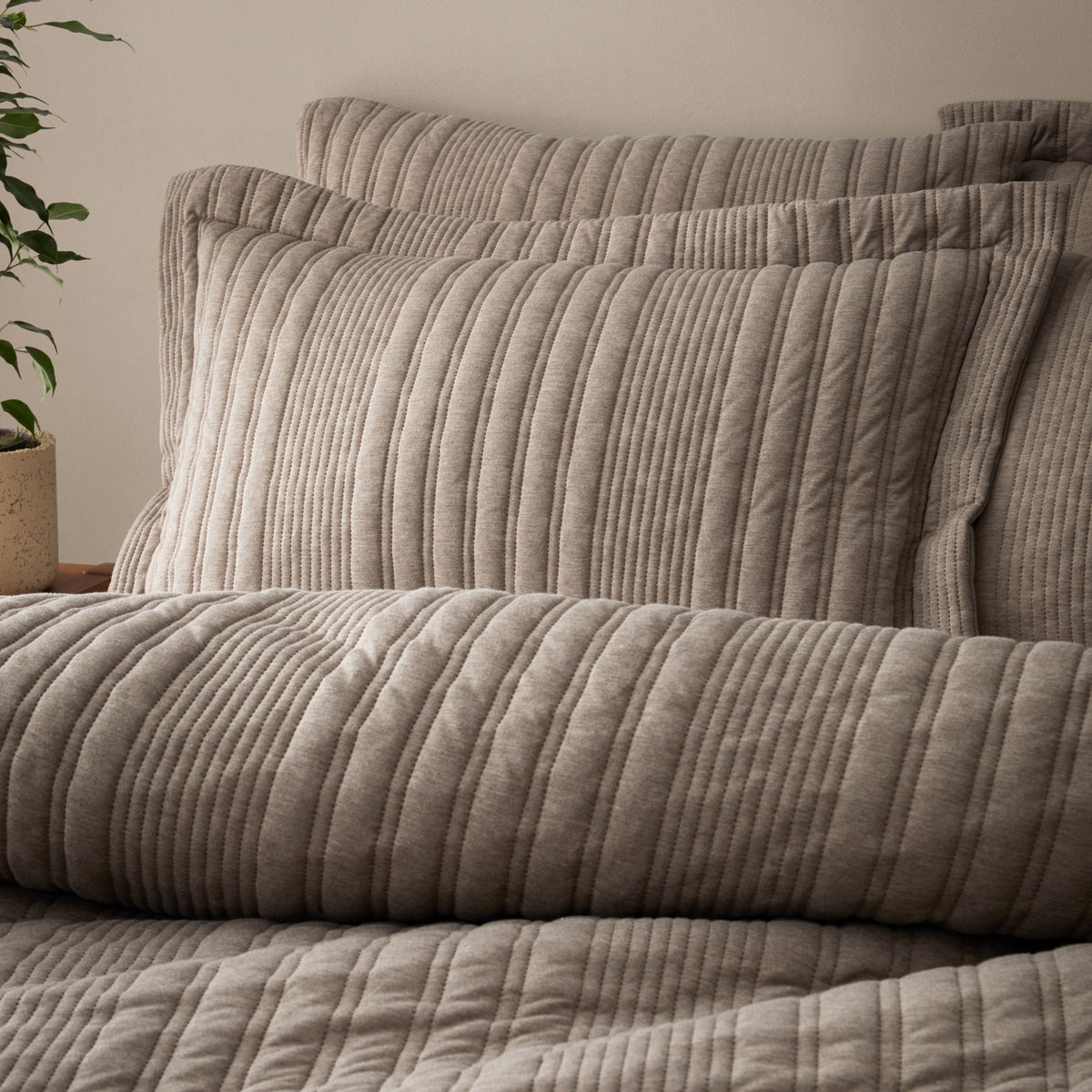 Pineapple Elephant Tamba Jersey Stripe Duvet Cover Set - Mole