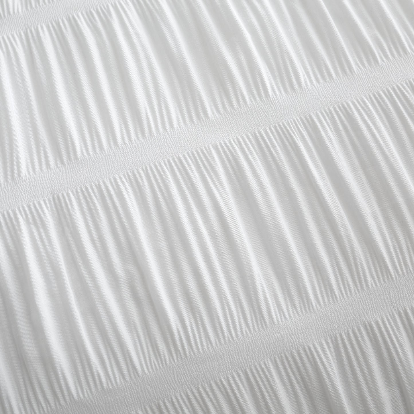 Catherine Lansfield Seersucker Duvet Cover Set - White