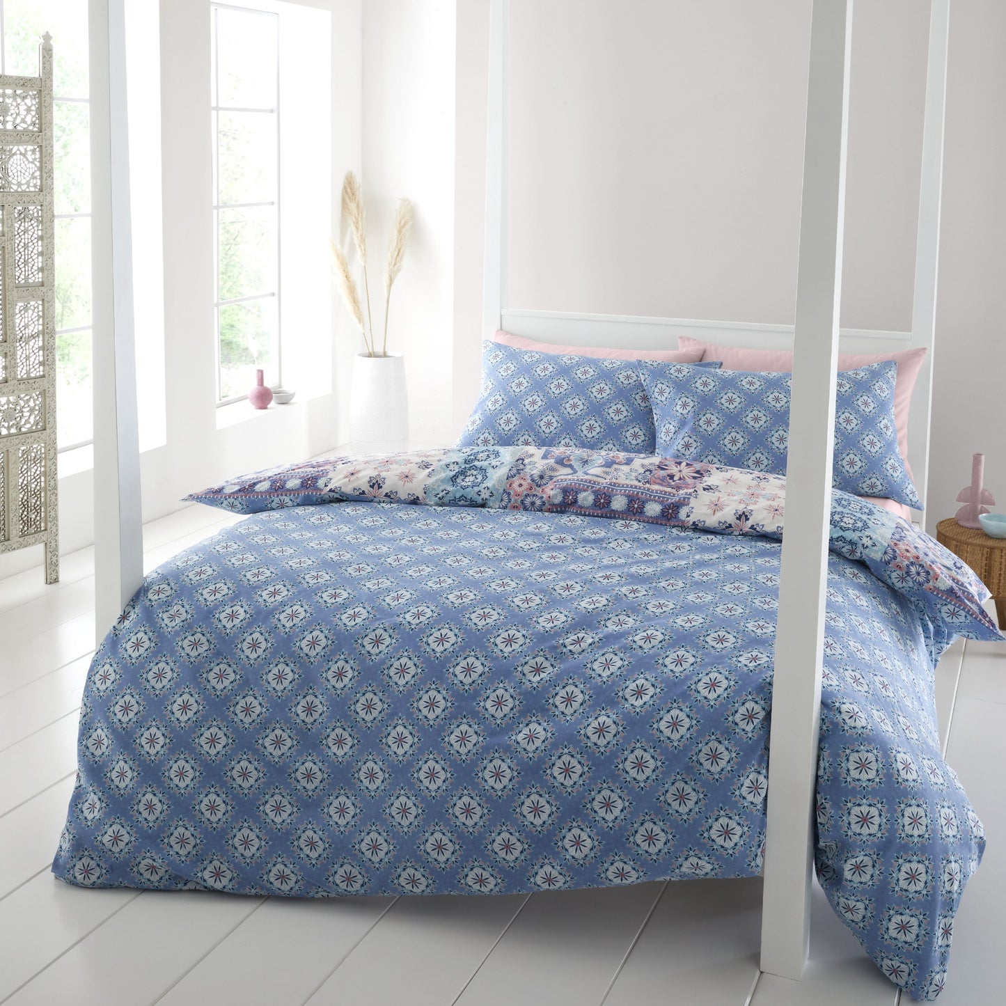 Catherine Lansfield Boho Patchwork Duvet Cover Set