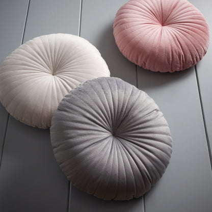 Catherine Lansfield Round Filled Cushion - Natural