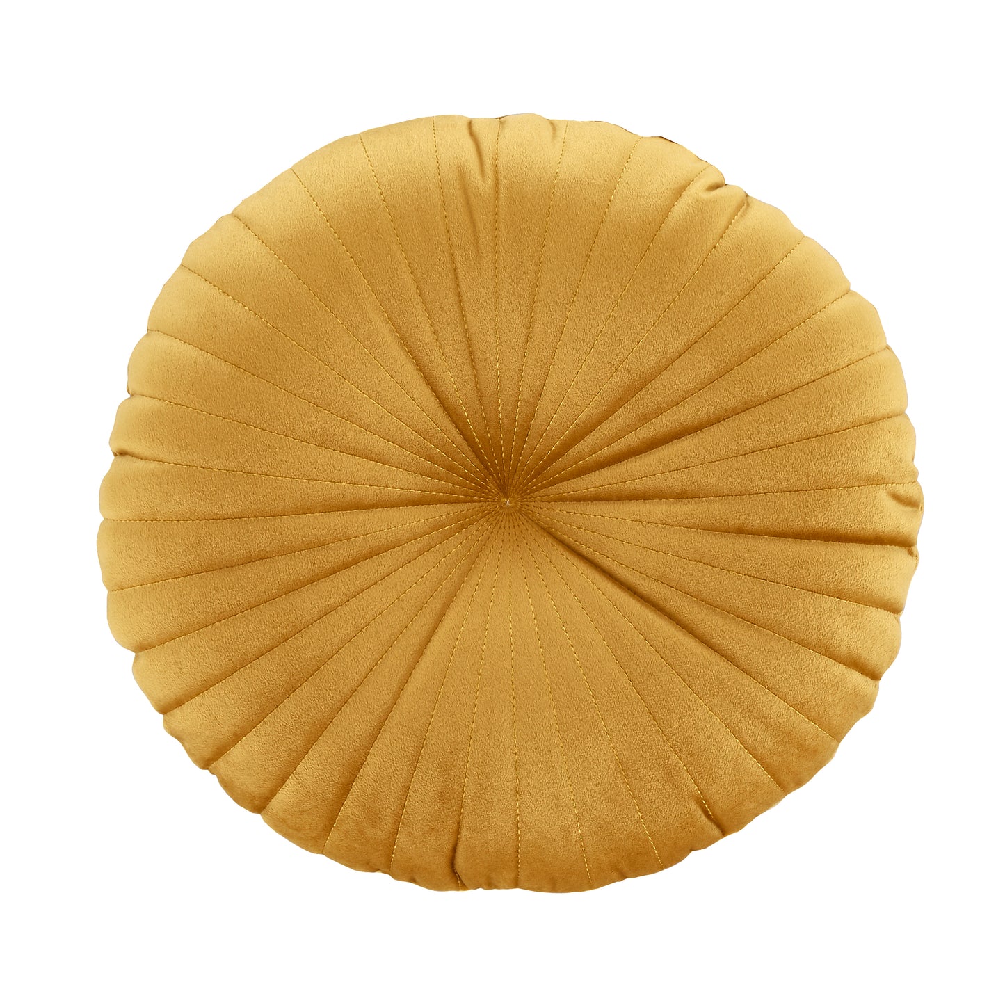 Catherine Lansfield Round Filled Cushion - Mustard