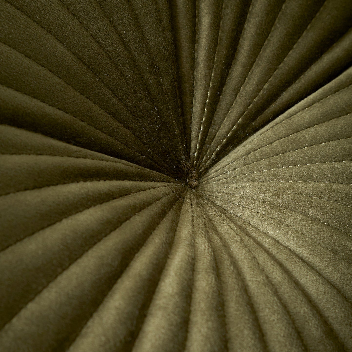 Catherine Lansfield Round Filled Cushion - Olive