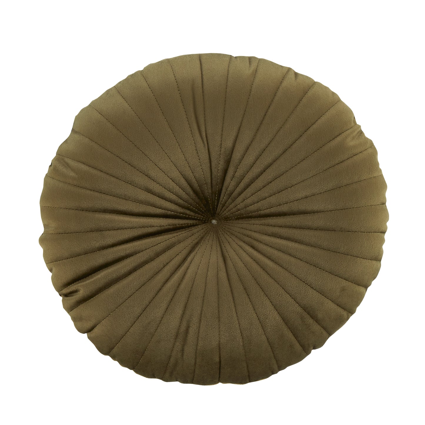 Catherine Lansfield Round Filled Cushion - Olive