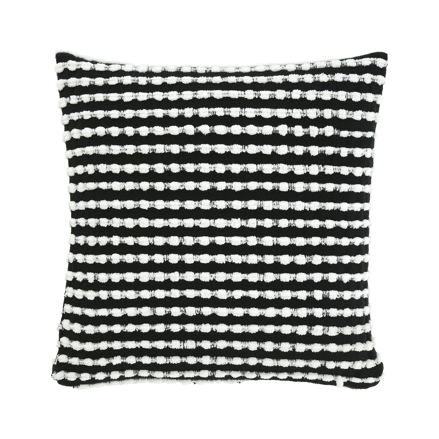 Catherine Lansfield Stab Stitch Filled Cushion - Black