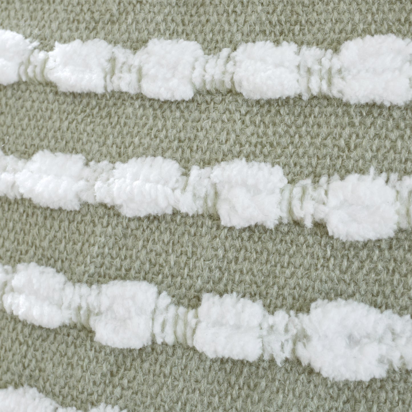 Catherine Lansfield Stab Stitch Filled Cushion - Sage