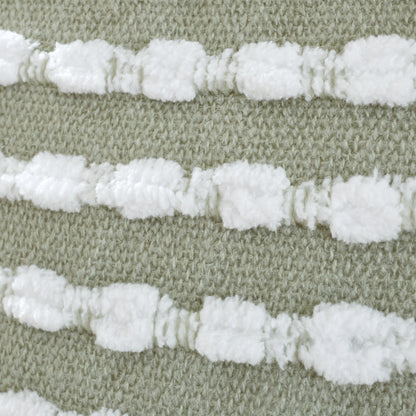 Catherine Lansfield Stab Stitch Filled Cushion - Sage