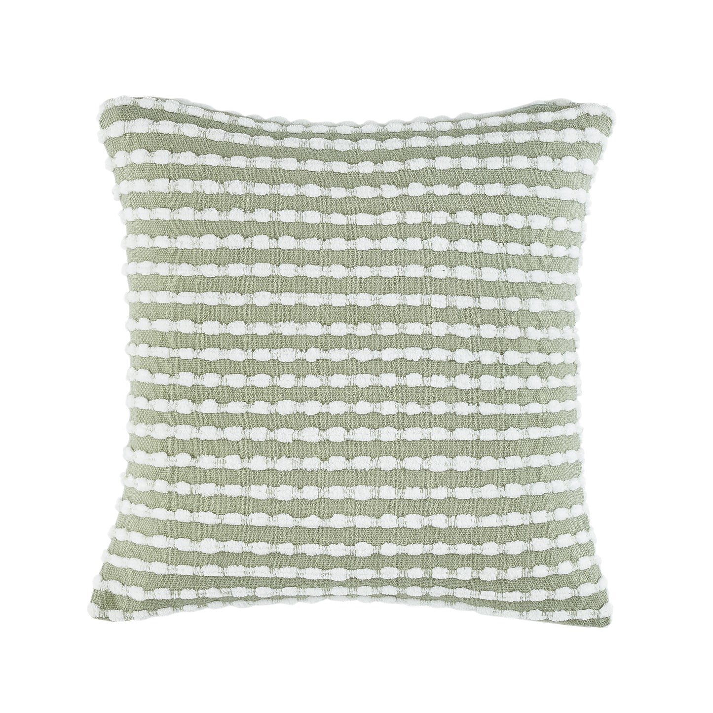 Catherine Lansfield Stab Stitch Filled Cushion - Sage
