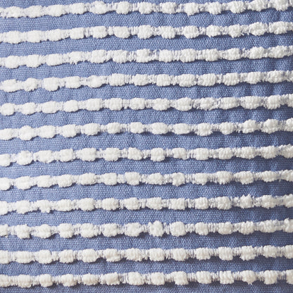 Catherine Lansfield Stab Stitch Filled Cushion - Blue