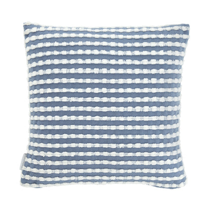 Catherine Lansfield Stab Stitch Filled Cushion - Blue