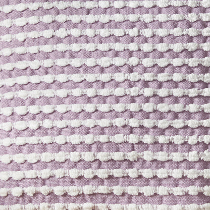 Catherine Lansfield Stab Stitch Filled Cushion - Lilac
