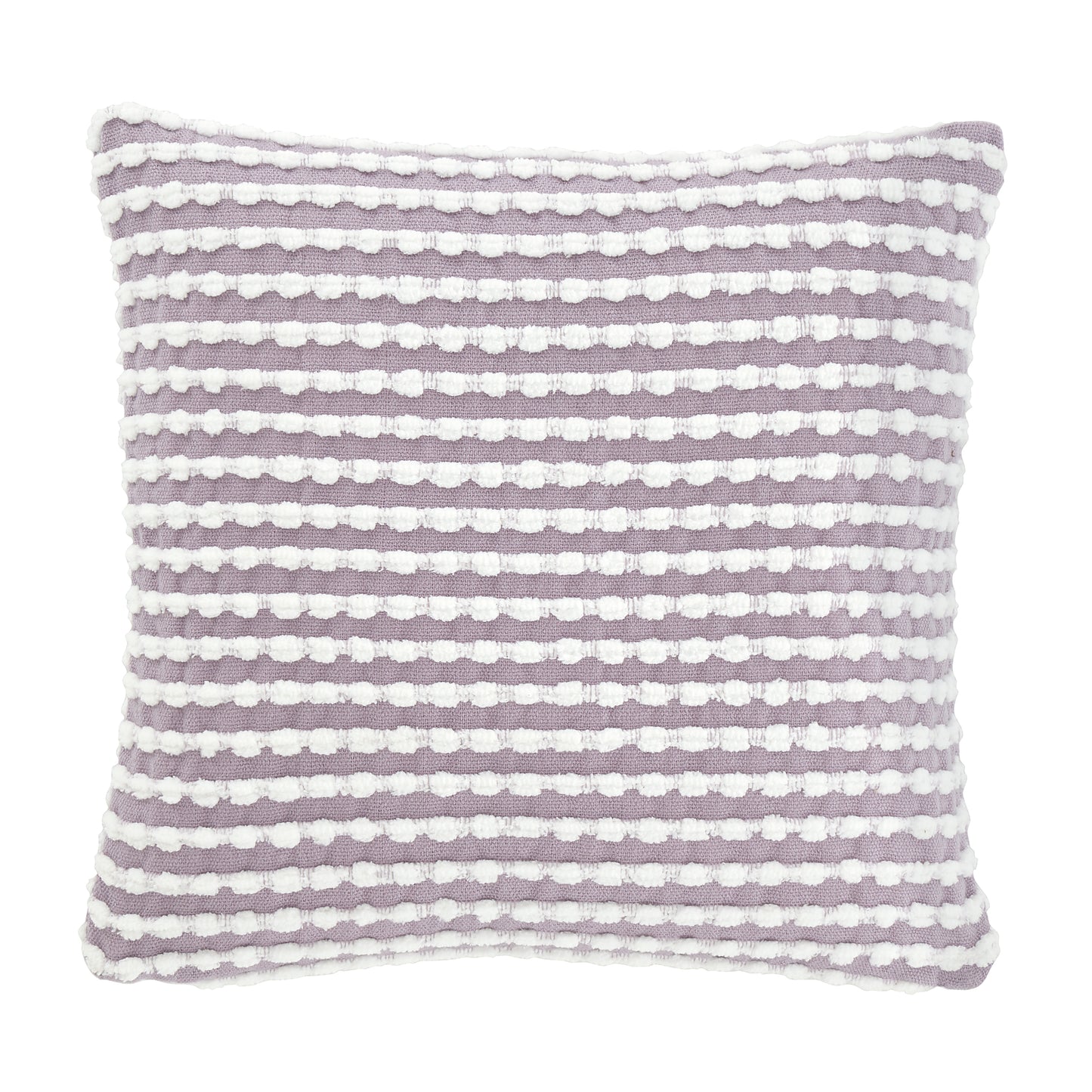 Catherine Lansfield Stab Stitch Filled Cushion - Lilac