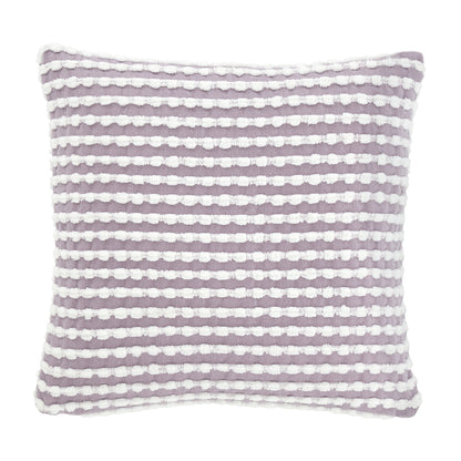 Catherine Lansfield Stab Stitch Filled Cushion - Lilac