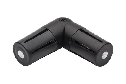 Hallis Neo 28mm Metal Curtain Pole Corner Joint - Matt Black