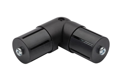 Hallis Neo 35mm Metal Curtain Pole Corner Joint - Matt Black