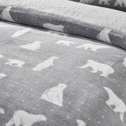 Catherine Lansfield Cosy Polar Bear Duvet Cover Set