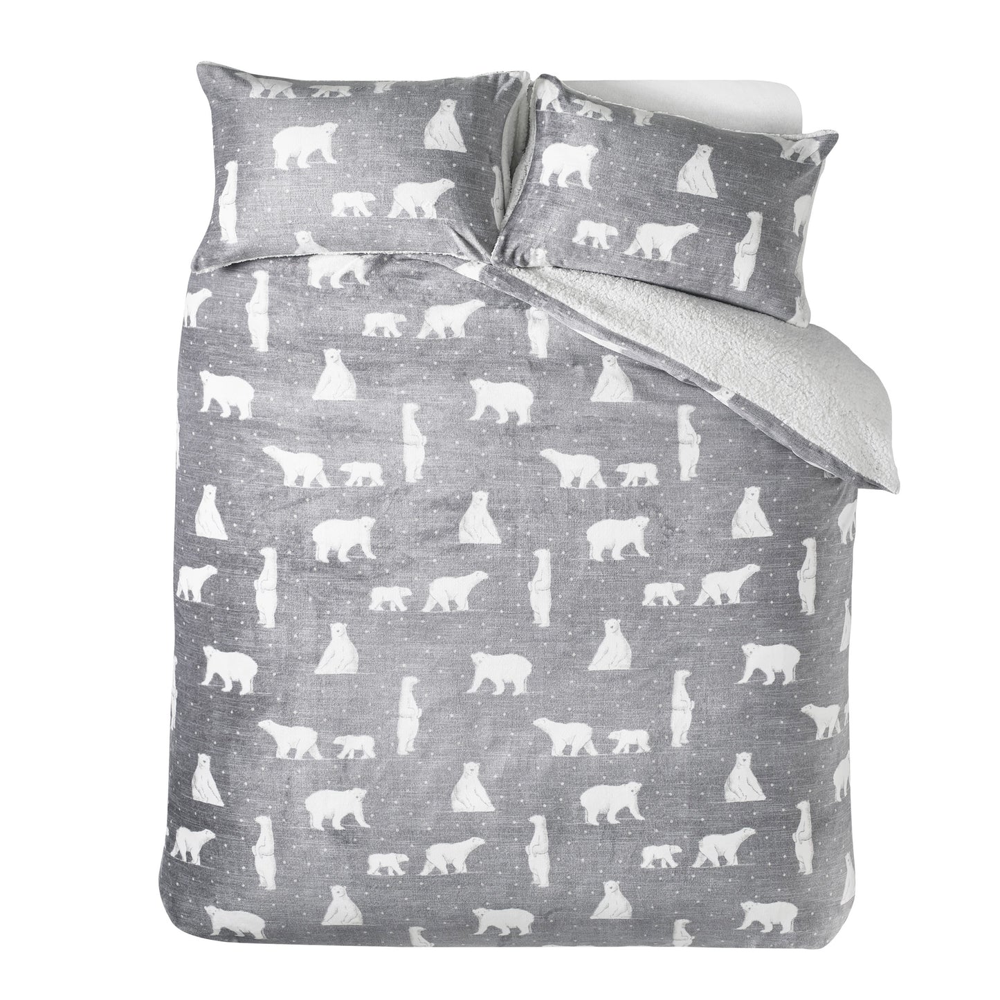 Catherine Lansfield Cosy Polar Bear Duvet Cover Set