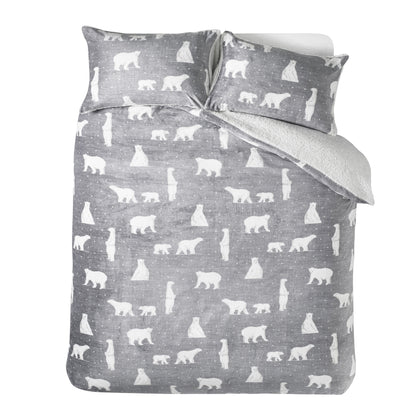 Catherine Lansfield Cosy Polar Bear Duvet Cover Set