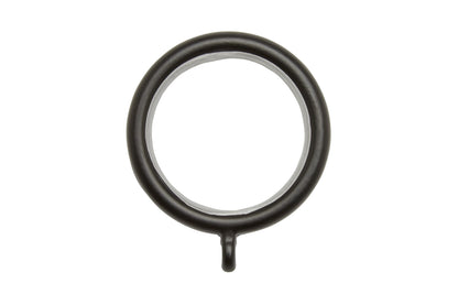 Hallis Neo 28mm Metal Curtain Rings (Pack of 6) - Matt Black