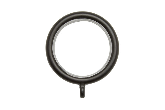 Hallis Neo 28mm Metal Curtain Rings (Pack of 6) - Matt Black