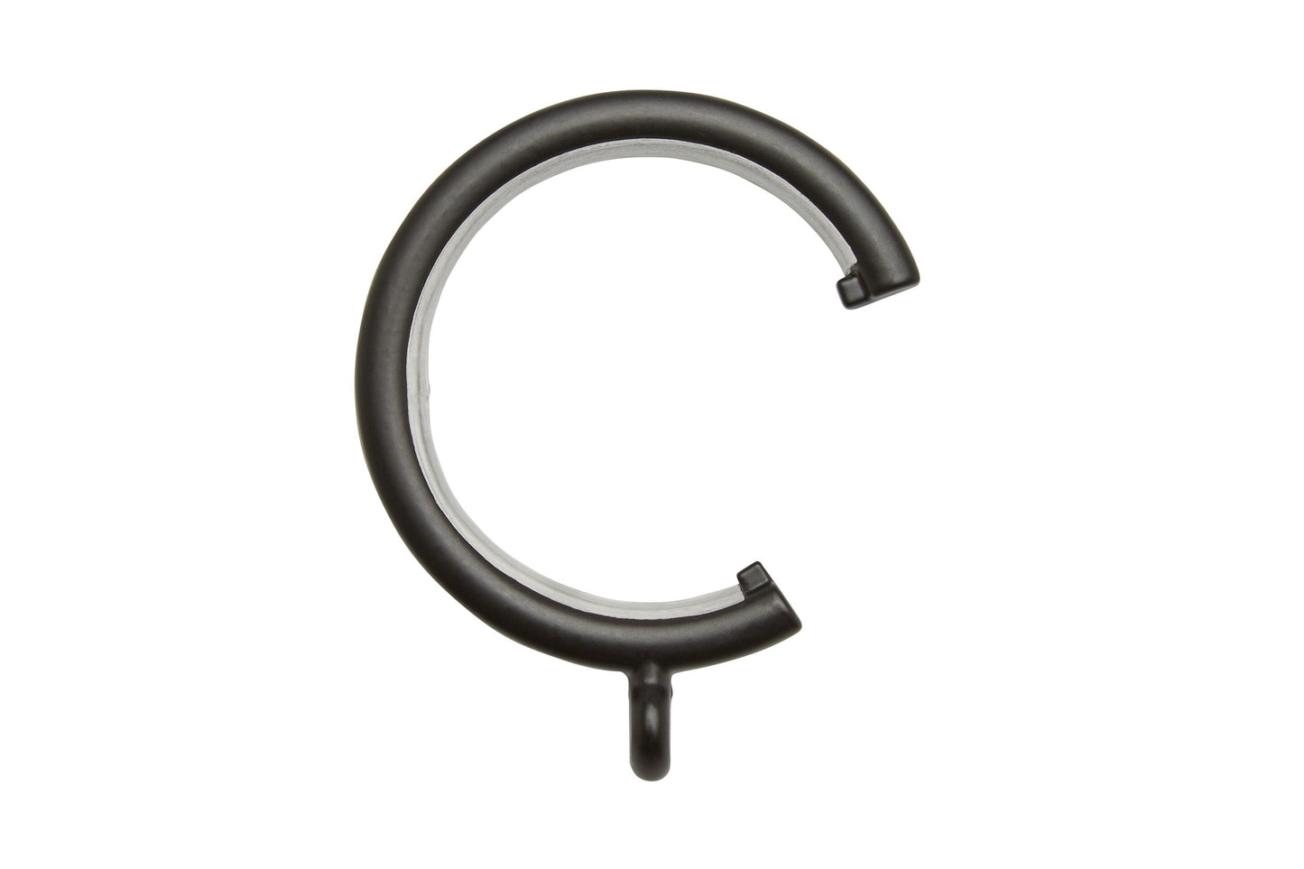 Hallis Neo 28mm Metal Curtain Passing Rings (Pack of 6) - Matt Black