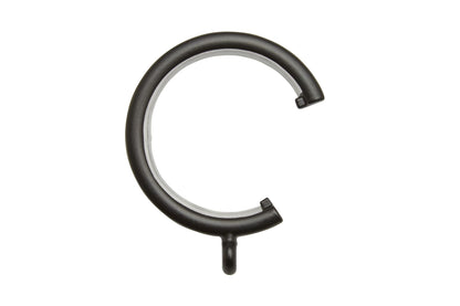 Hallis Neo 28mm Metal Curtain Passing Rings (Pack of 6) - Matt Black