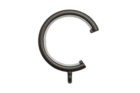Hallis Neo 28mm Metal Curtain Passing Rings (Pack of 6) - Matt Black