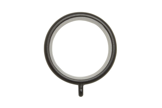 Hallis Neo 35mm Metal Curtain Rings (Pack of 6) - Matt Black