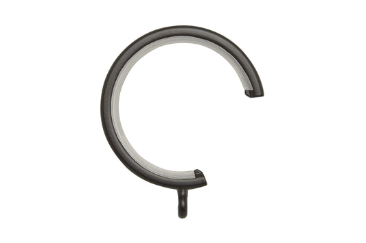 Hallis Neo 35mm Metal Curtain Passing Rings (Pack of 6) - Matt Black