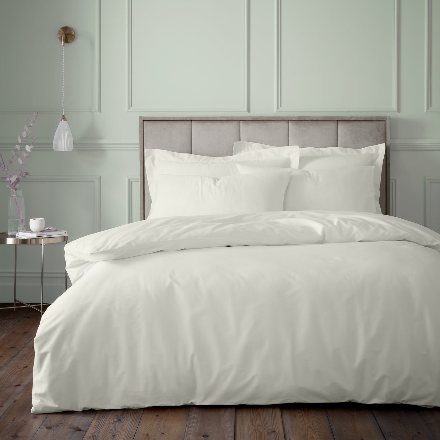 Bianca 180TC Egyptian Cotton Duvet Cover Set - Cream