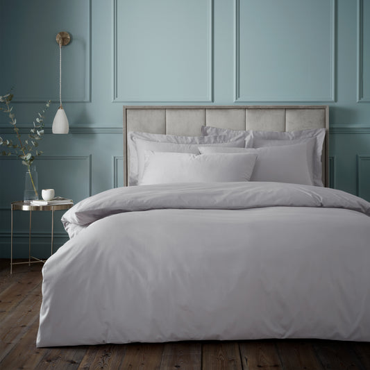 Bianca 180TC Egyptian Cotton Duvet Cover Set - Silver