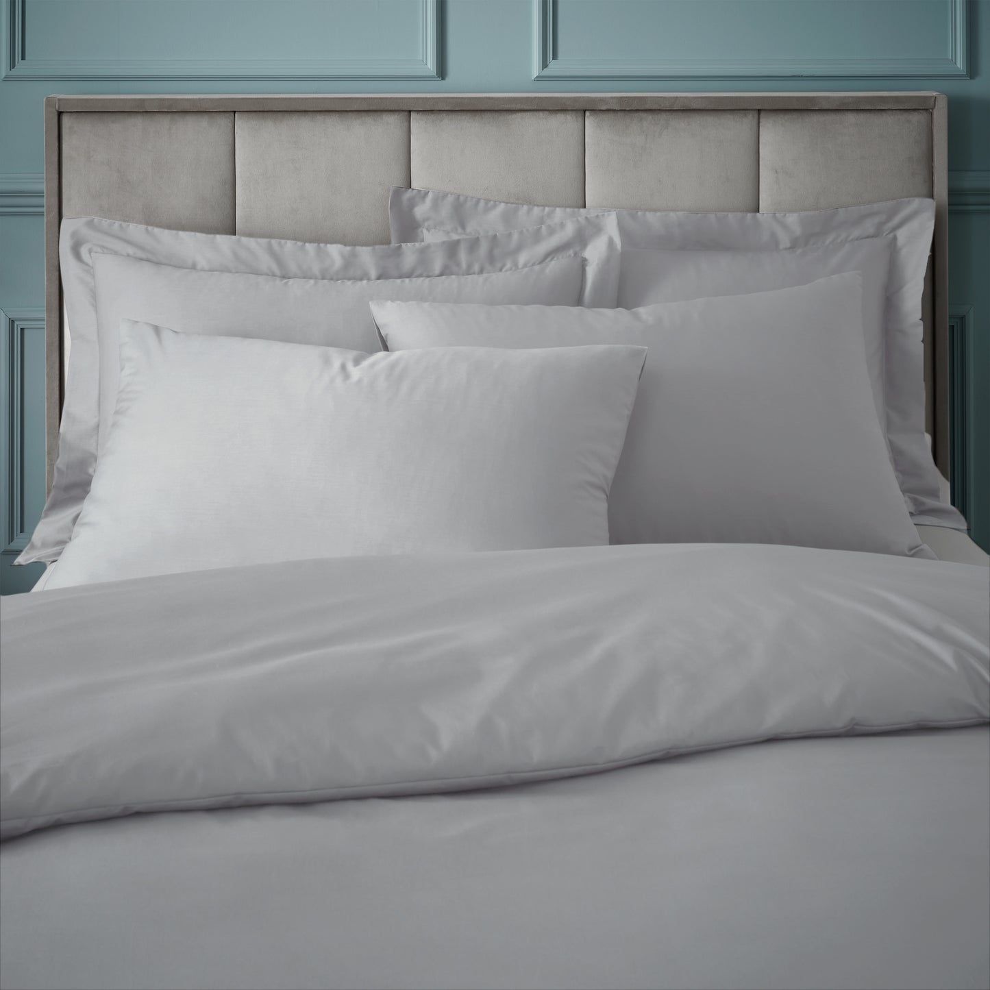 Bianca 180TC Egyptian Cotton Duvet Cover Set - Silver