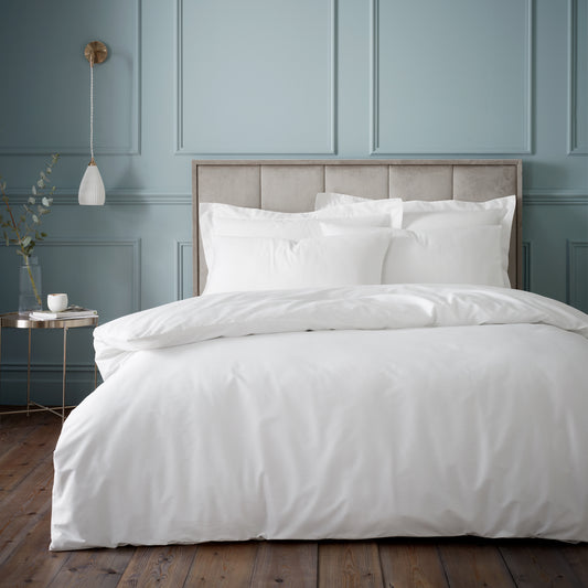 Bianca 180TC Egyptian Cotton Duvet Cover Set - White