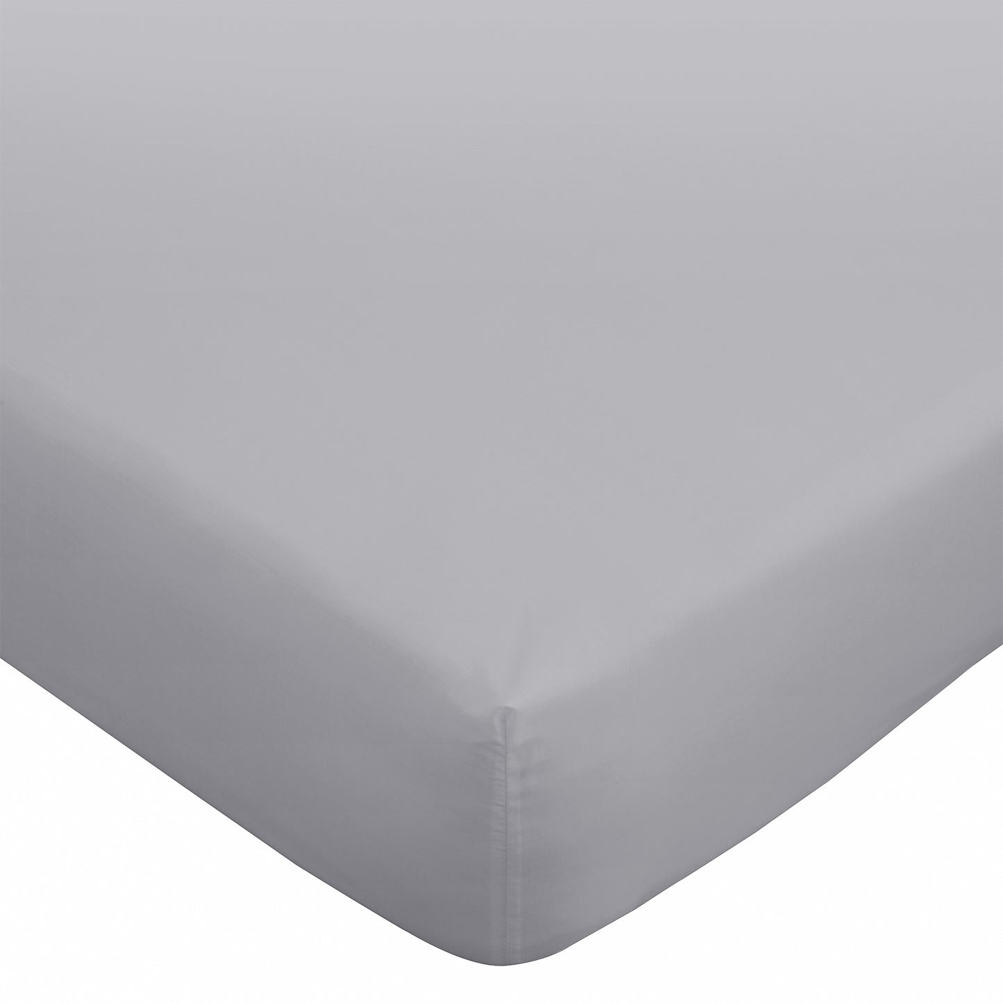Bianca 180TC Egyptian Cotton Fitted Sheet - Silver