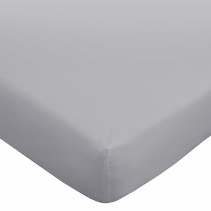 Bianca 180TC Egyptian Cotton Fitted Sheet - Silver