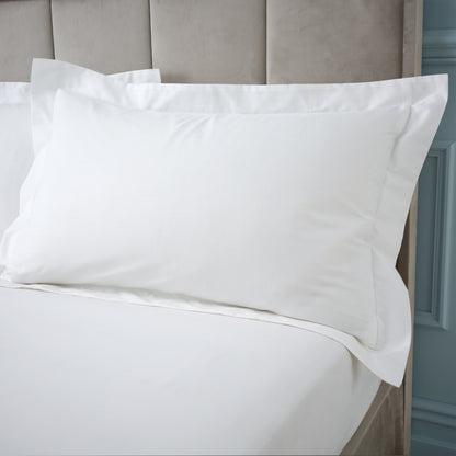 Bianca 180TC Egyptian Cotton Fitted Sheet - White