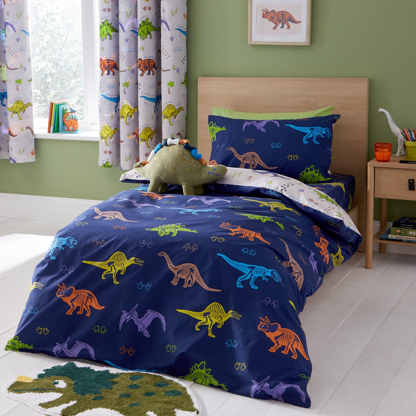 Catherine Lansfield Prehistoric Dinosaurs Duvet Cover Set