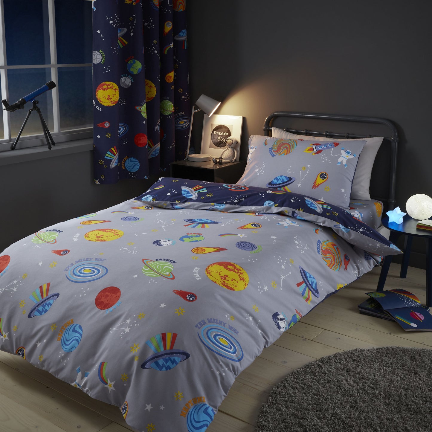 Catherine Lansfield Lost In Space Duvet Cover Set
