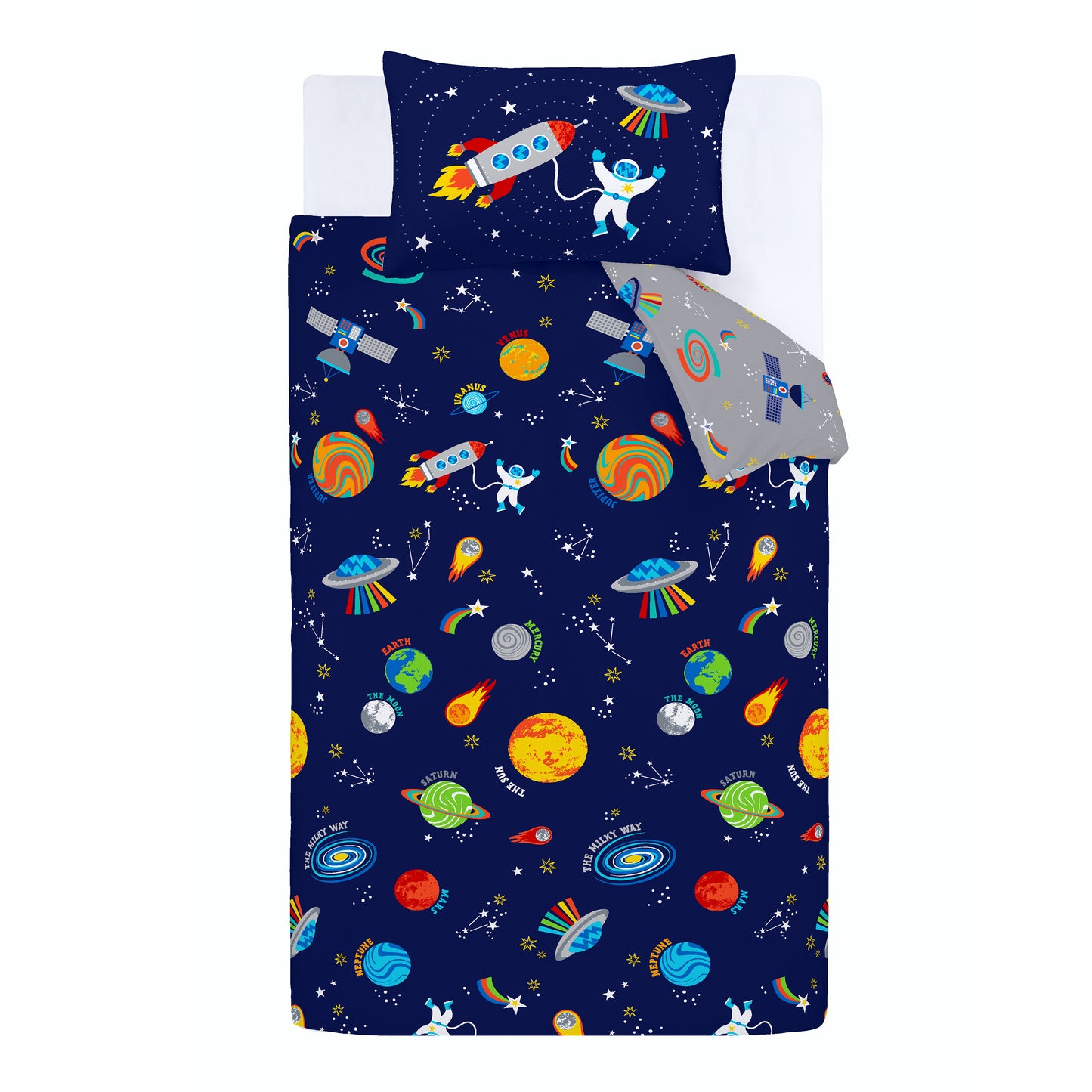 Catherine Lansfield Lost In Space Duvet Cover Set