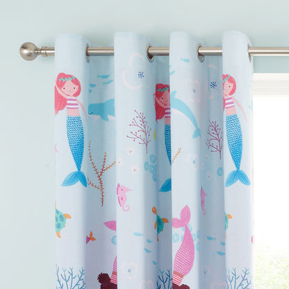 Catherine Lansfield Mermaid Eyelet Curtains