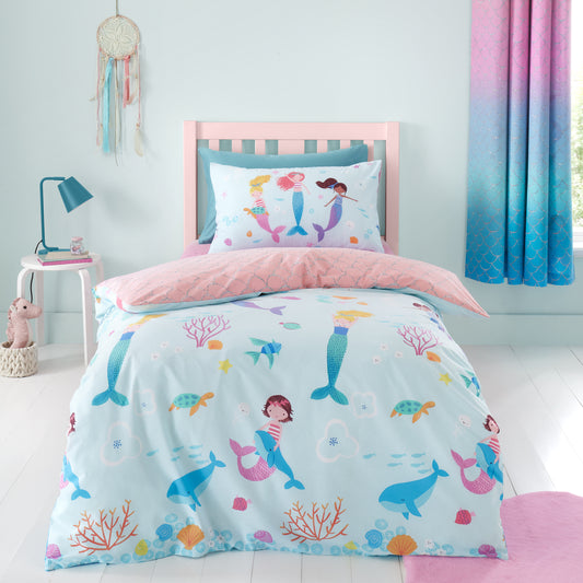 Catherine Lansfield Mermaid Duvet Cover Set