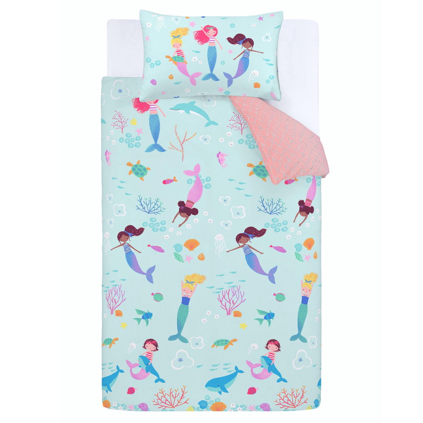 Catherine Lansfield Mermaid Duvet Cover Set