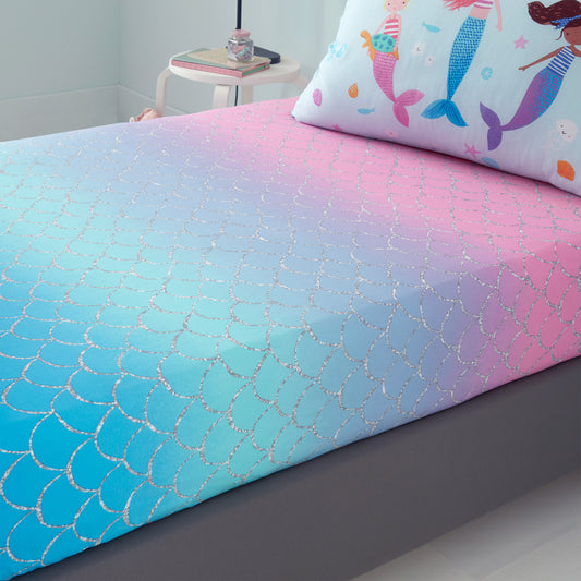 Catherine Lansfield Mermaid Fitted Sheet