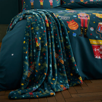 Catherine Lansfield Nutcracker Throw